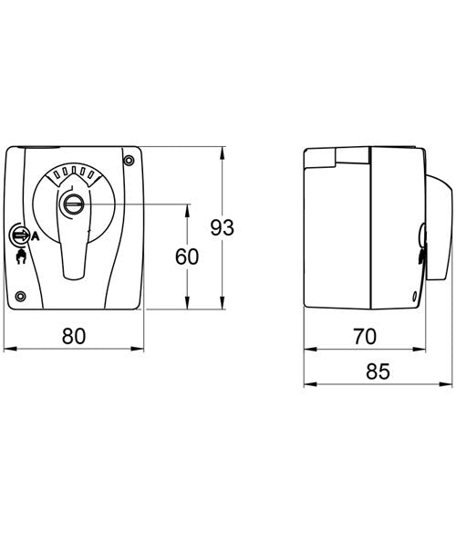 COMFORT Stellmotor für 3-Wege-Mischer 24 VDC/AC
